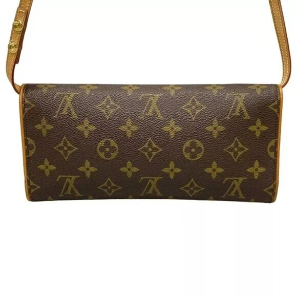 100% Authentic LOUIS VUITTON Pochette Twin GM Monogram Shoulder Bag 563-11724 - Picture 2 of 14